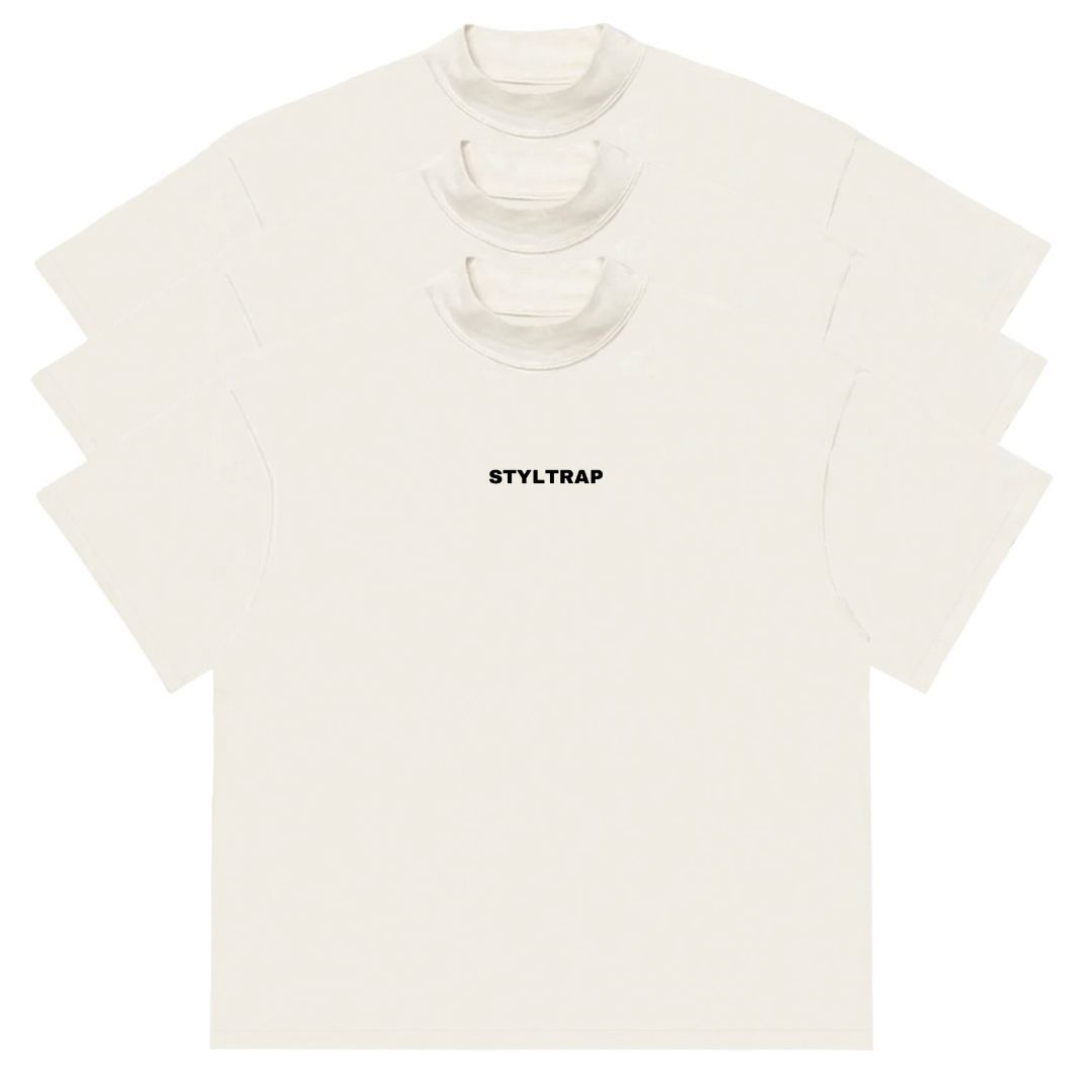 KIT COM 3 CAMISAS LISAS OVERSIZED