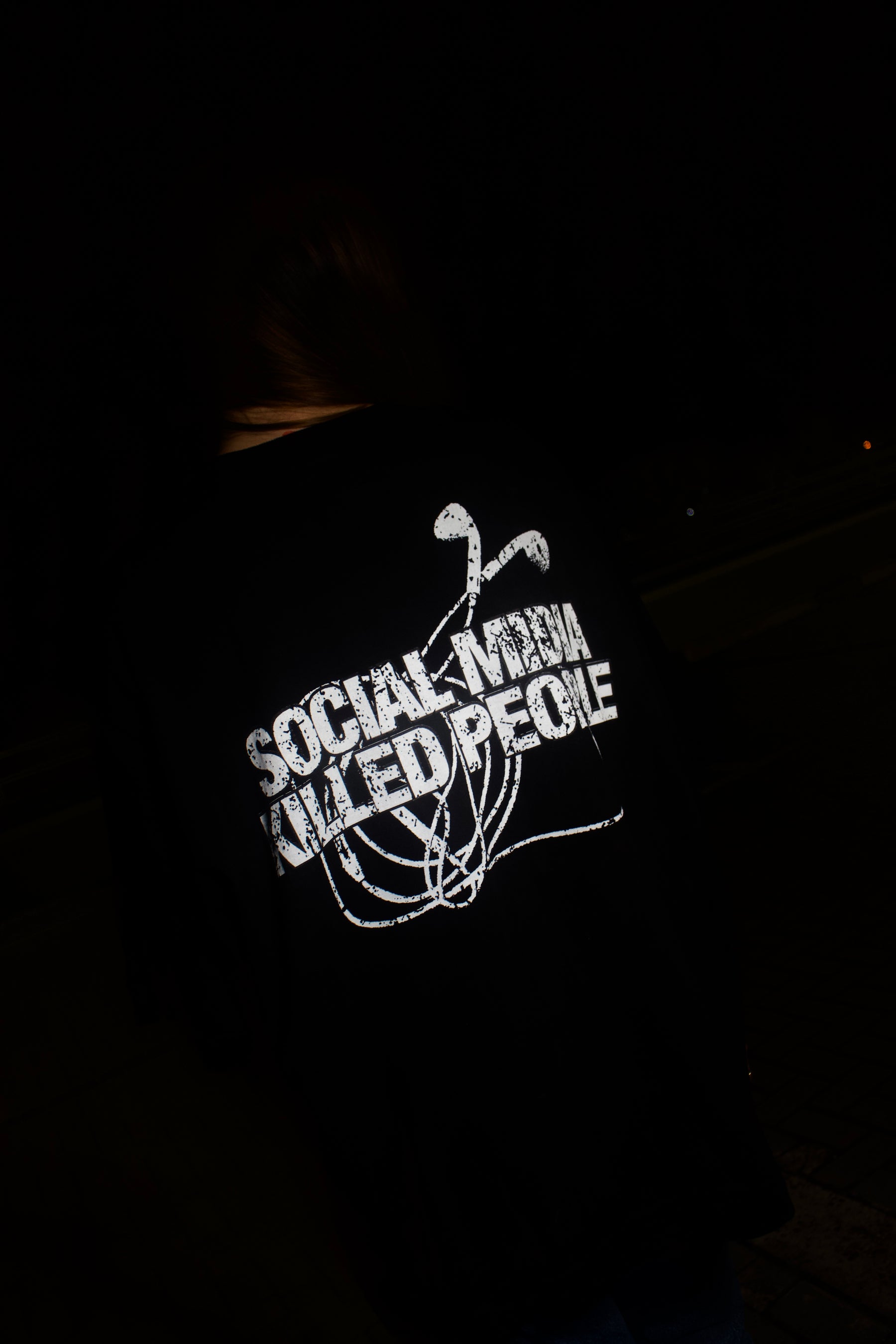 Oversized T-Shirt - SOCIAL MEDIA KILLED PEOPLE