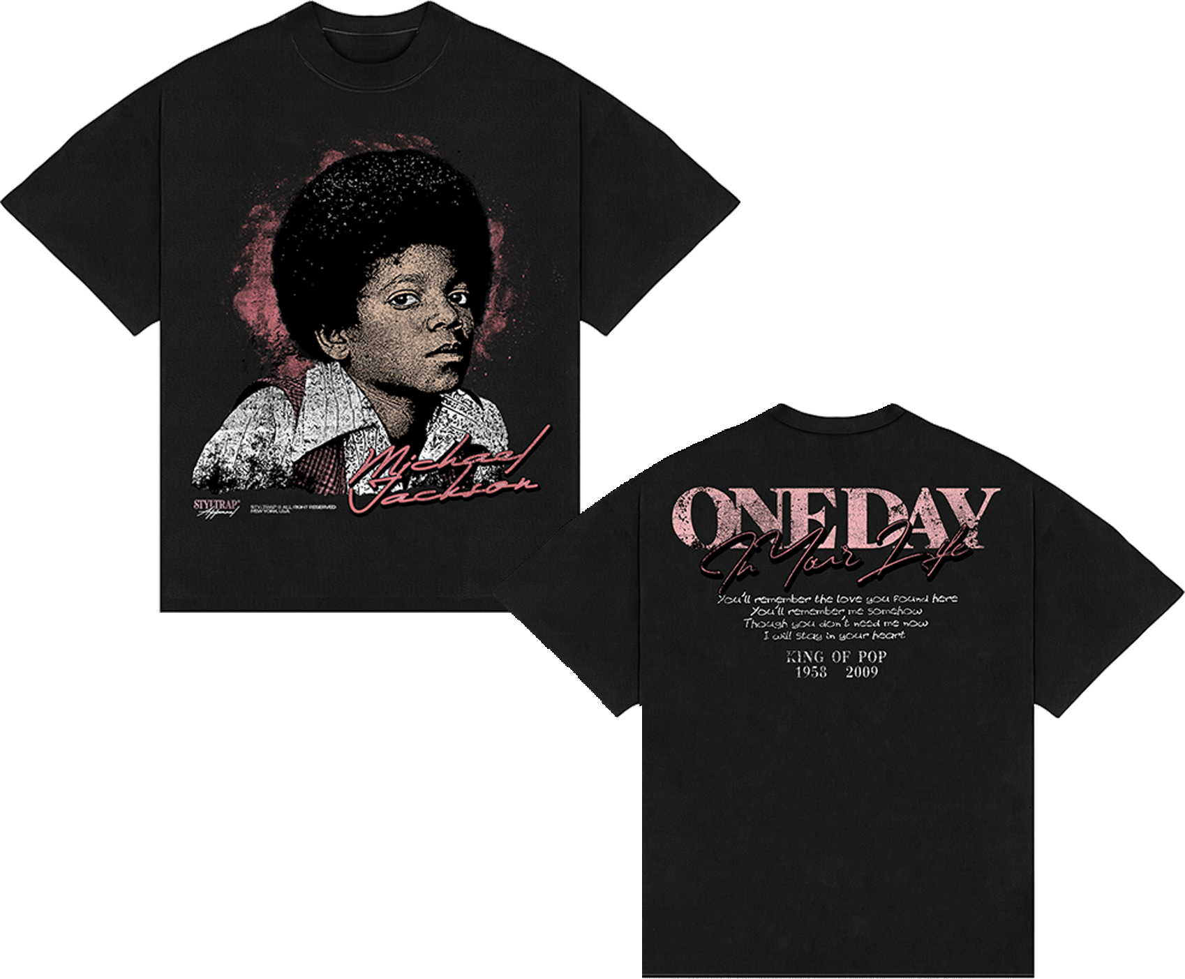 Camiseta Boxy Michael Jackson "Young"