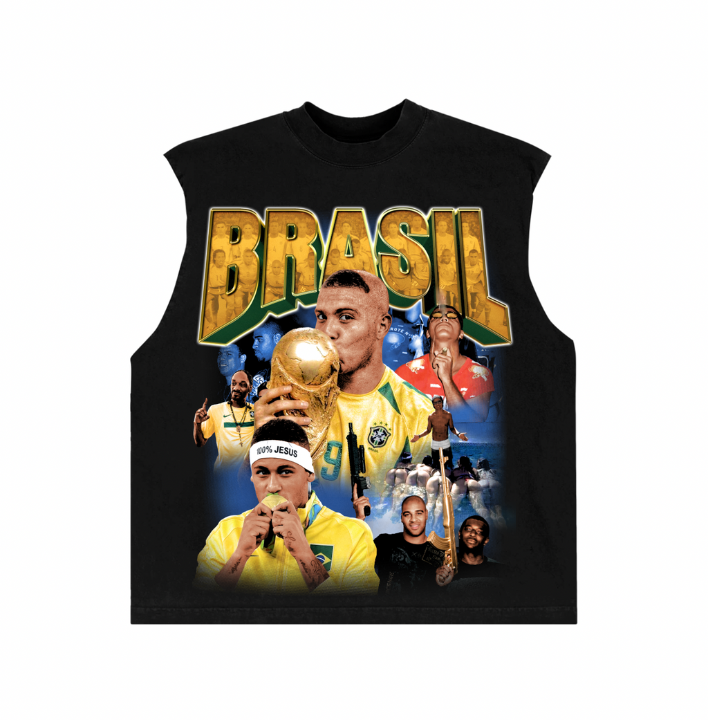 Camiseta BRASIL “REGATA MACHÃO BOXY”
