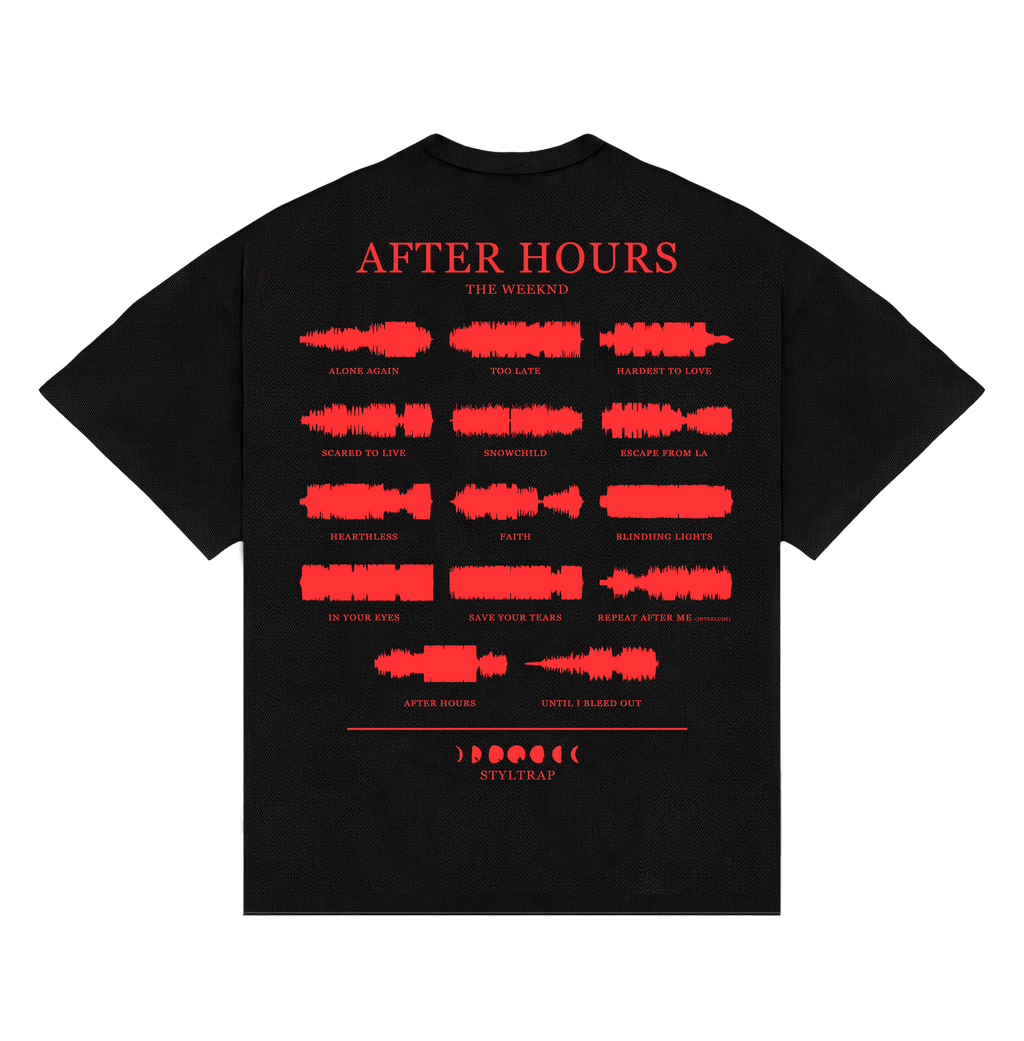 Camiseta The Weeknd “AFTER HOURS” BOXY