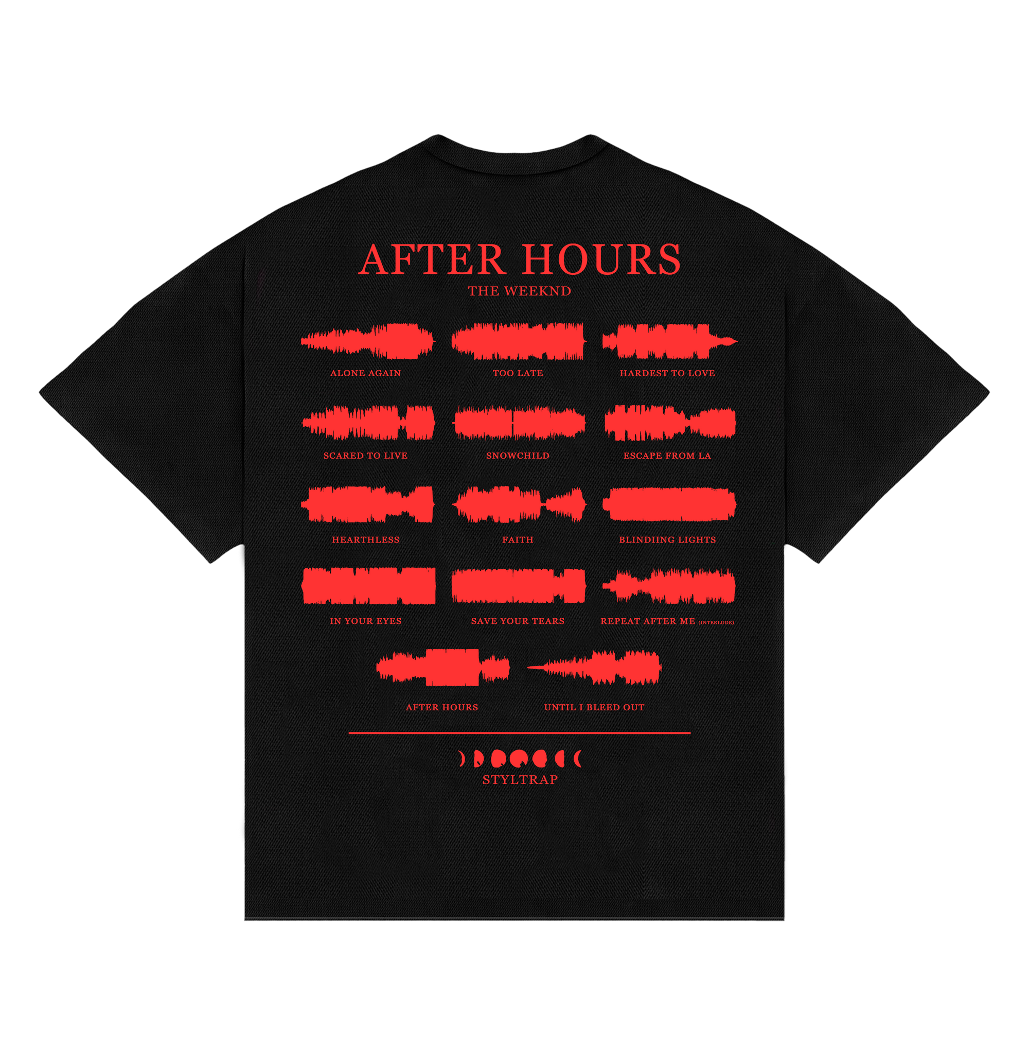 Camiseta The Weeknd “AFTER HOURS” BOXY