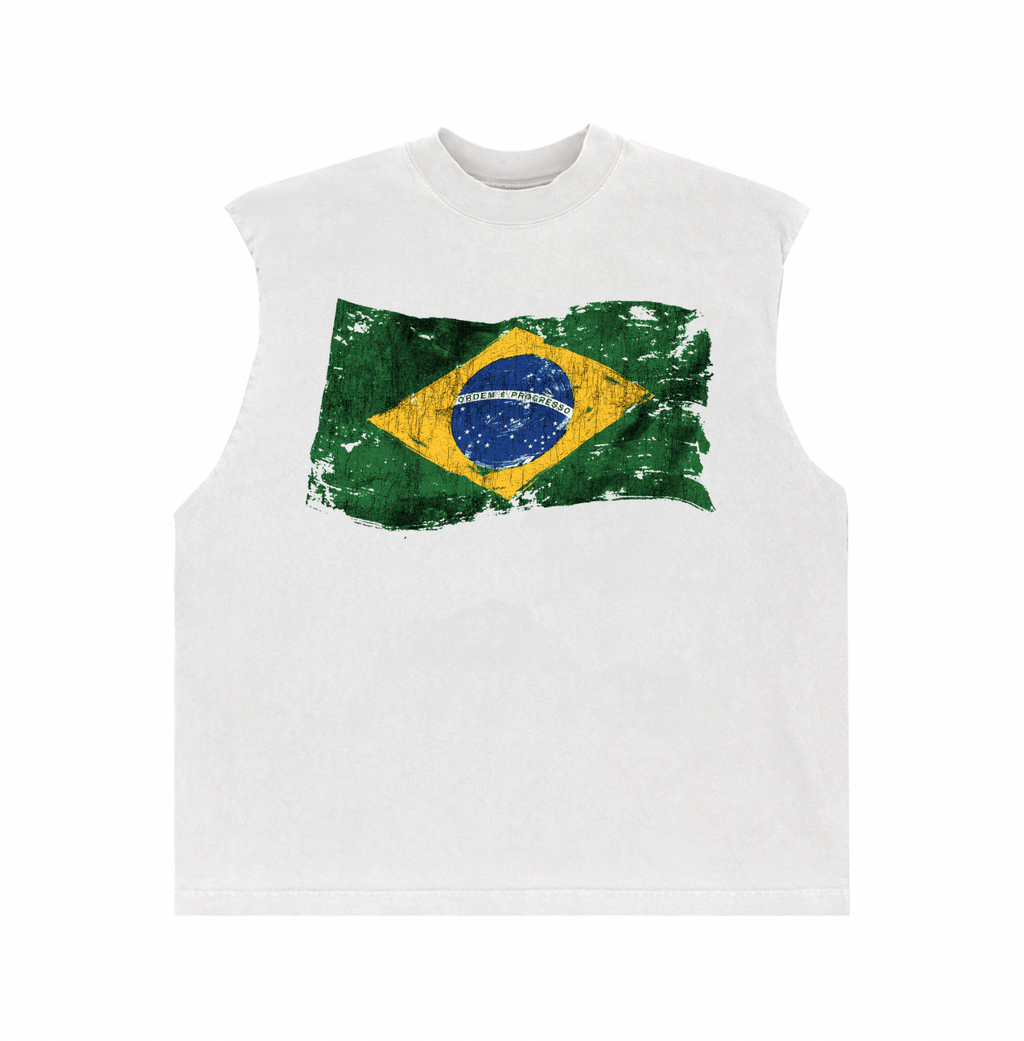 Camiseta BRASIL BAND “REGATA MACHÃO BOXY”
