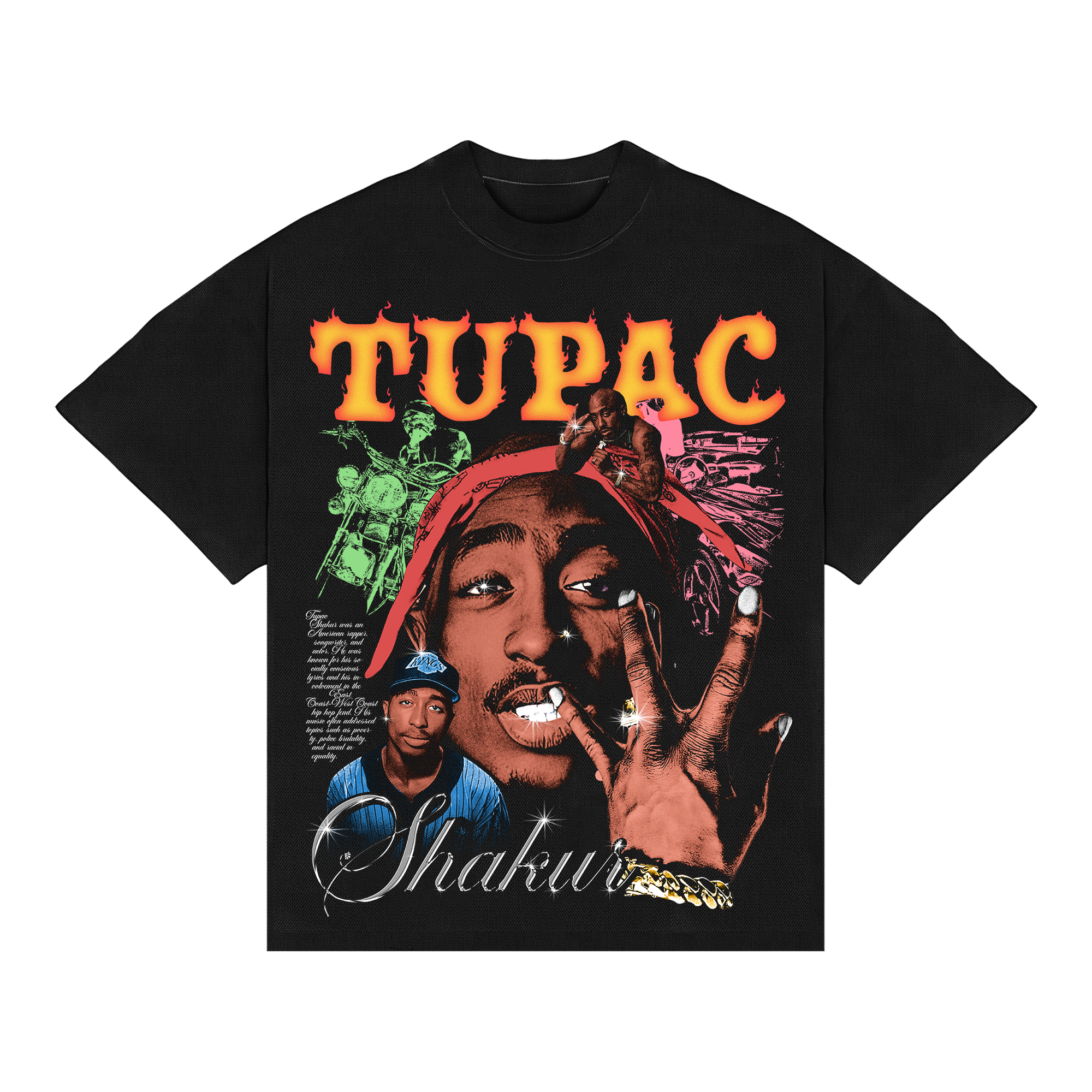 Camiseta Boxy Tupac Shakur