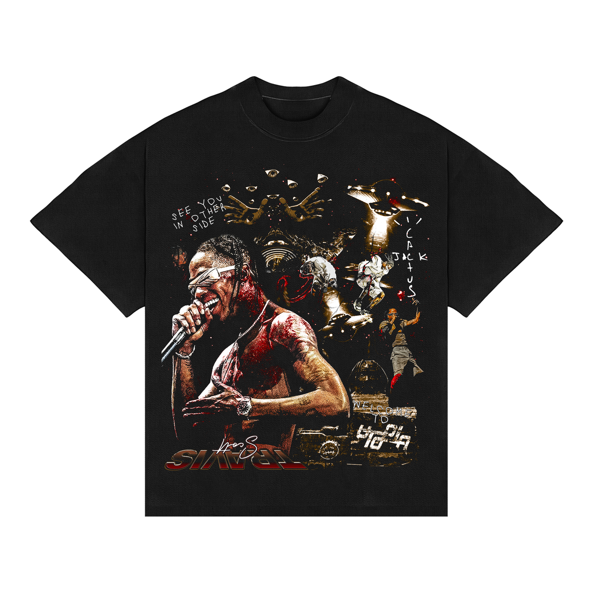Camiseta Boxy Travis Scott