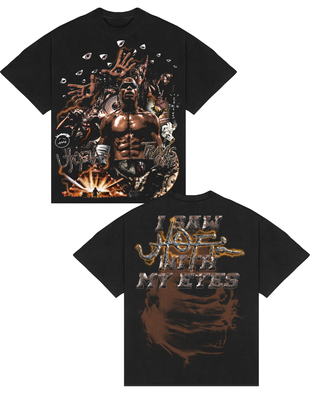 Camiseta Boxy Travis Scott “MY EYES”