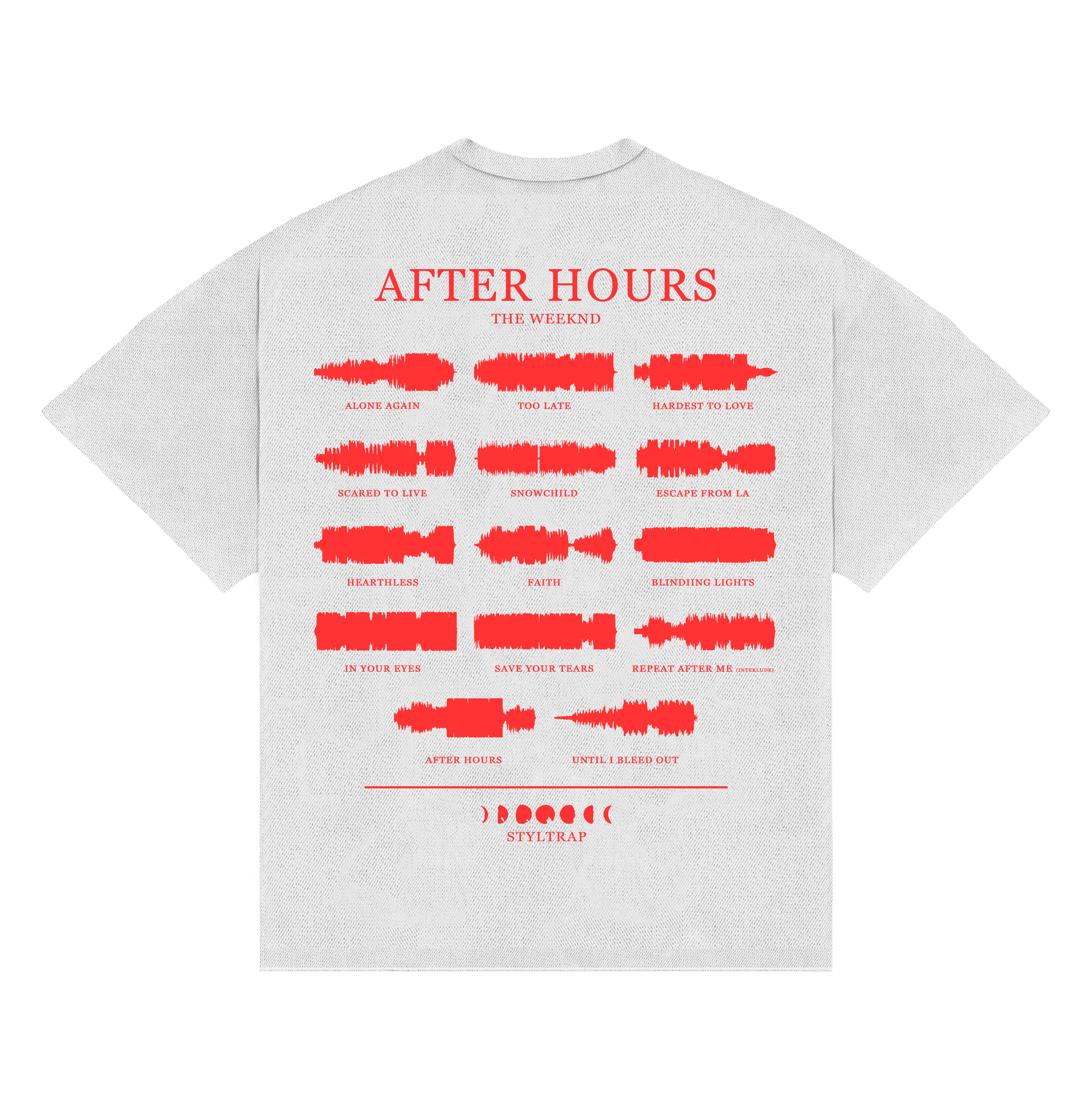 Camiseta The Weeknd “AFTER HOURS” BOXY