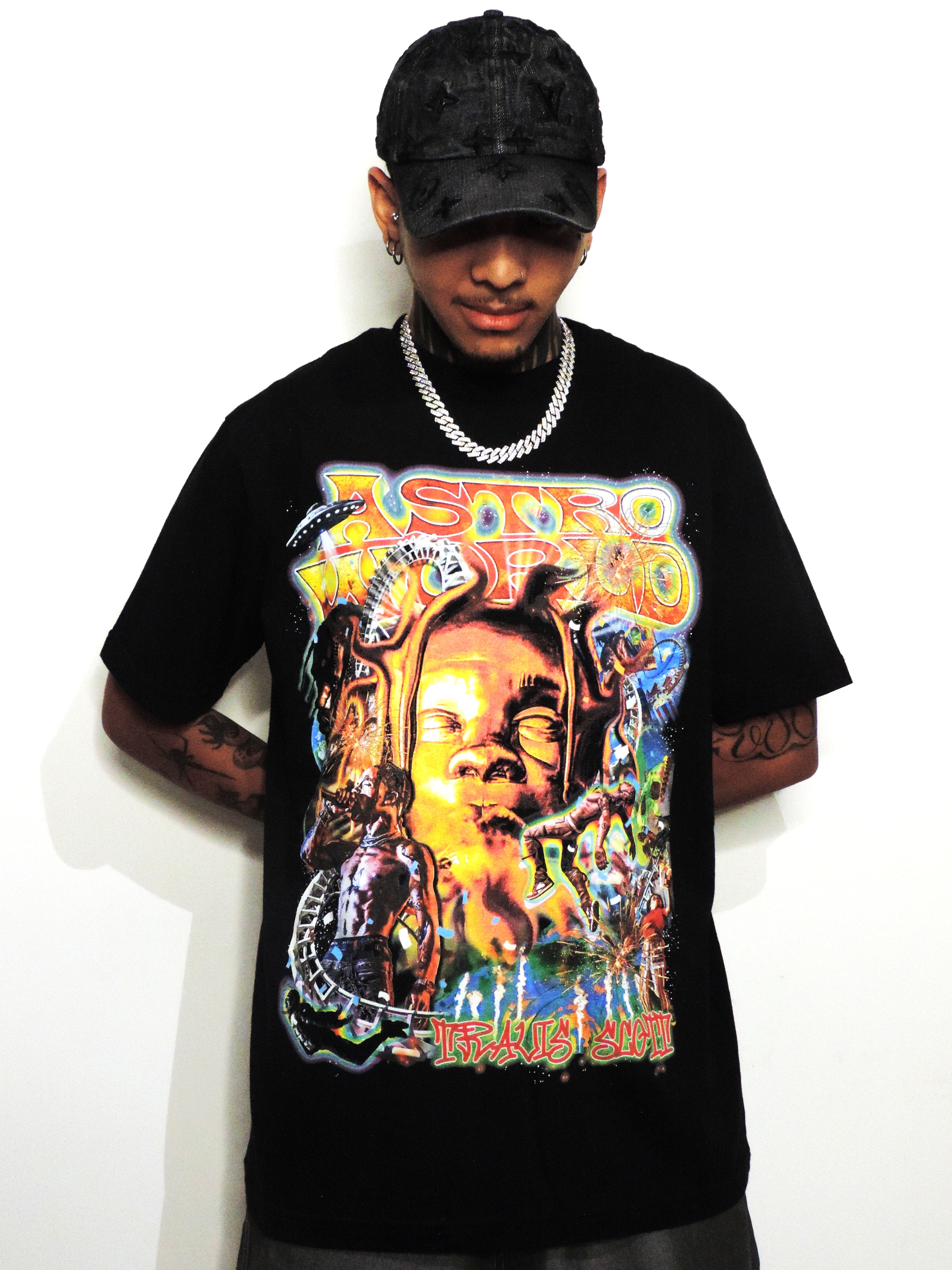 ASTROWORLD Tシャツ Lサイズ Camiseta Travis Scott “Astroworld” – STYLTRAP