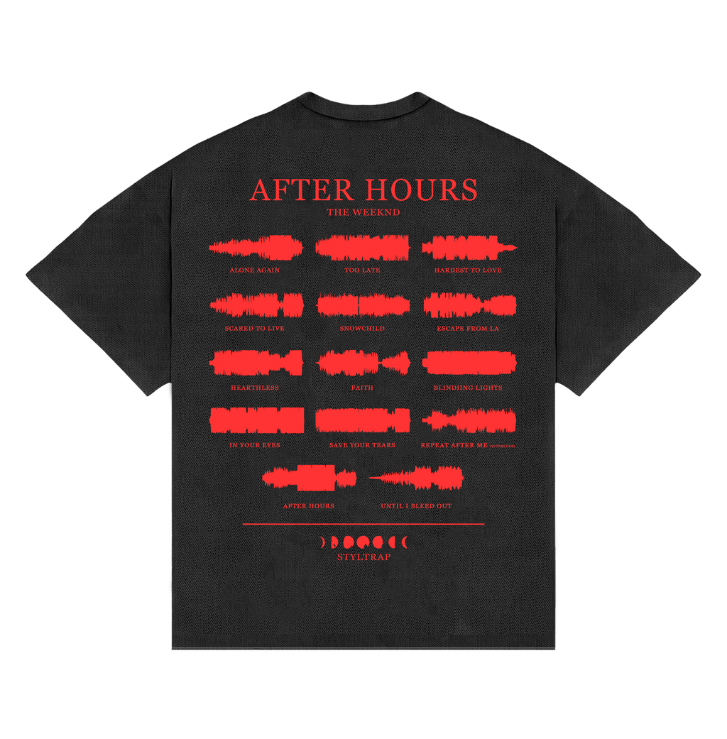 Camiseta The Weeknd “AFTER HOURS” BOXY