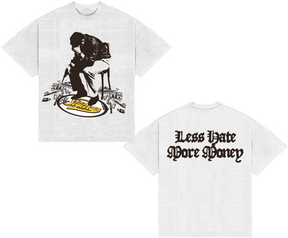 CAMISETA BOXY - LESS HATE, MORE MONEY