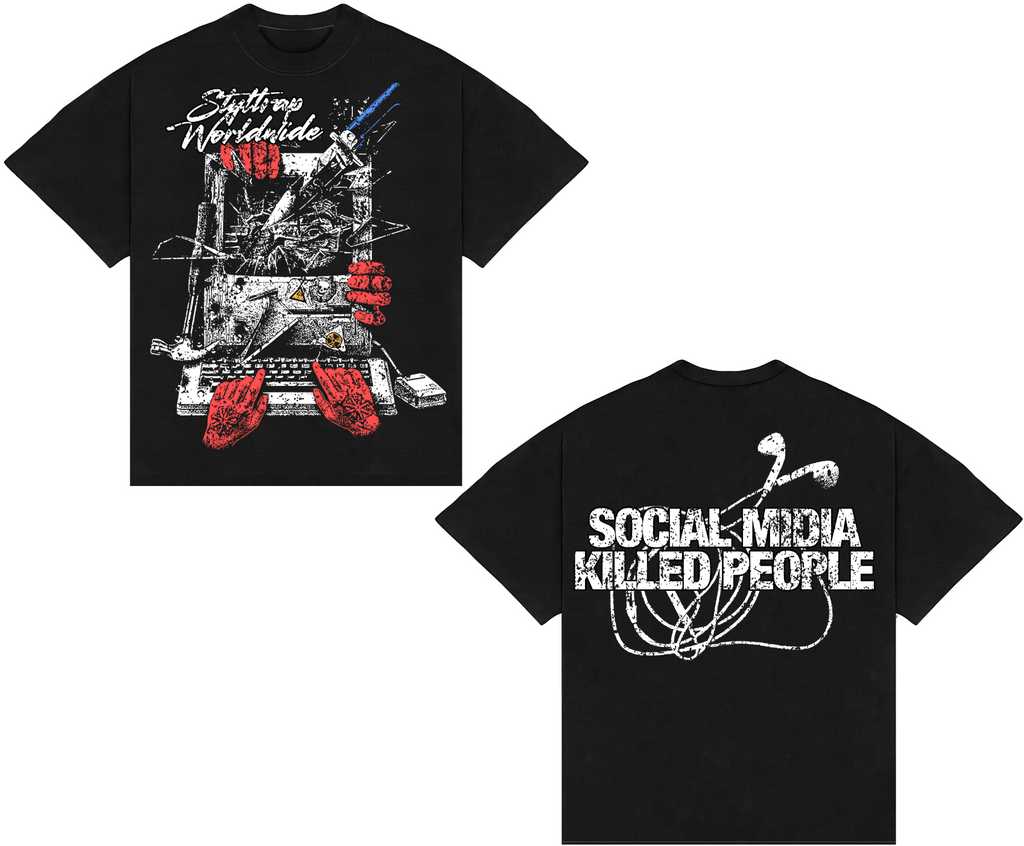 Camiseta BOXY - SOCIAL MEDIA KILLED PEOPLE