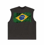 Camiseta BRASIL BAND “REGATA MACHÃO BOXY”