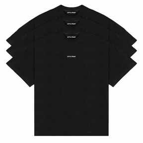 KIT COM 3 CAMISAS LISAS BOXY