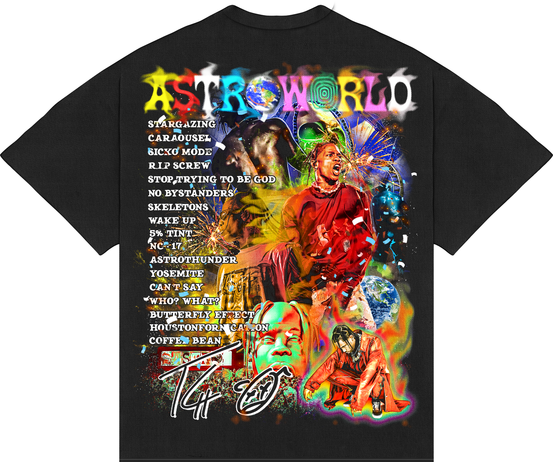 Camiseta BOXY Travis Scott “Astroworld”