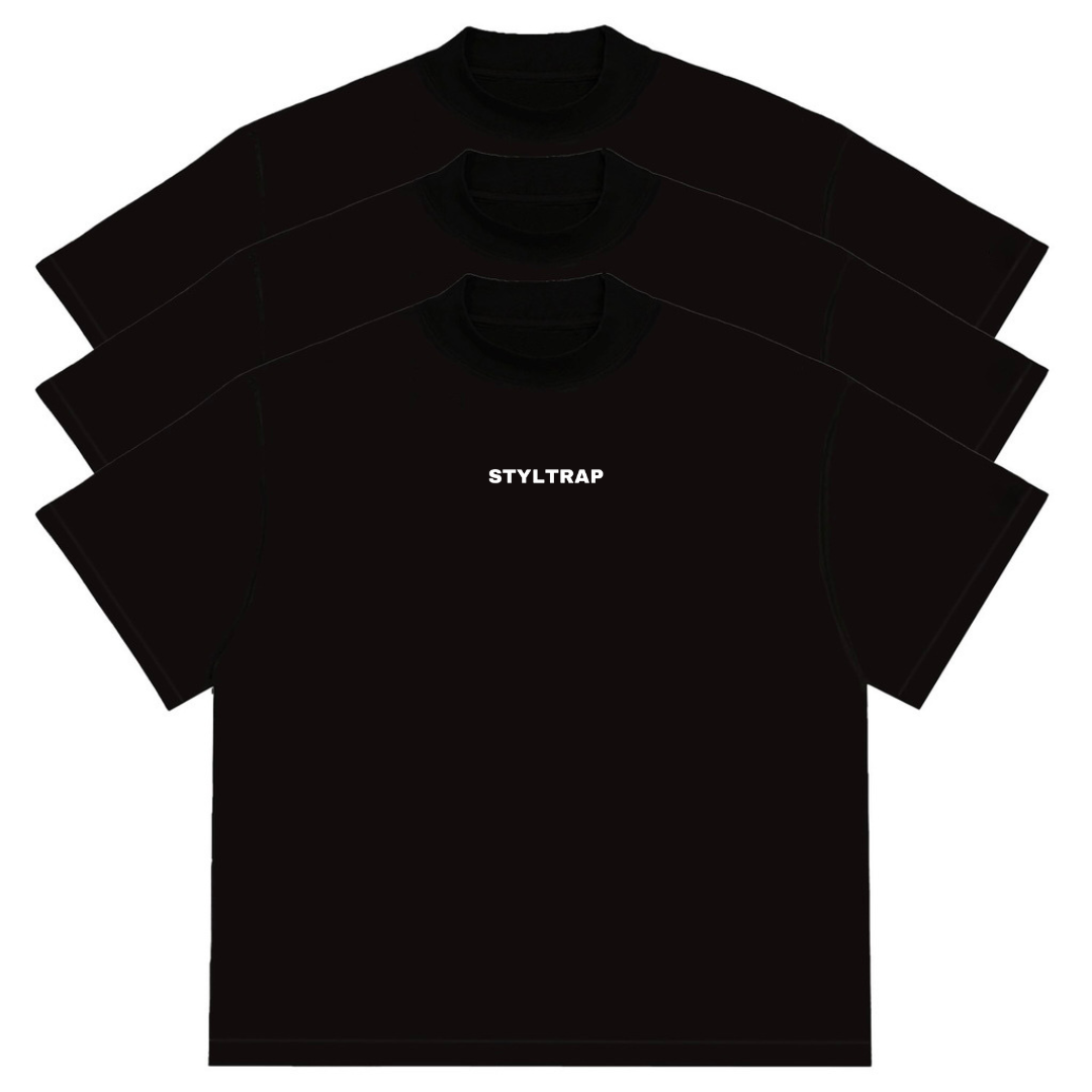 KIT WITH 3 OVERSIZED PLAIN SHIRTS