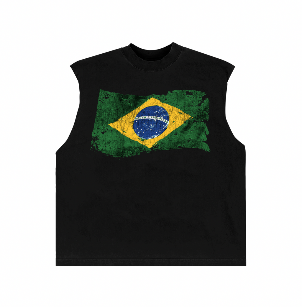 Camiseta BRASIL BAND “REGATA MACHÃO BOXY”