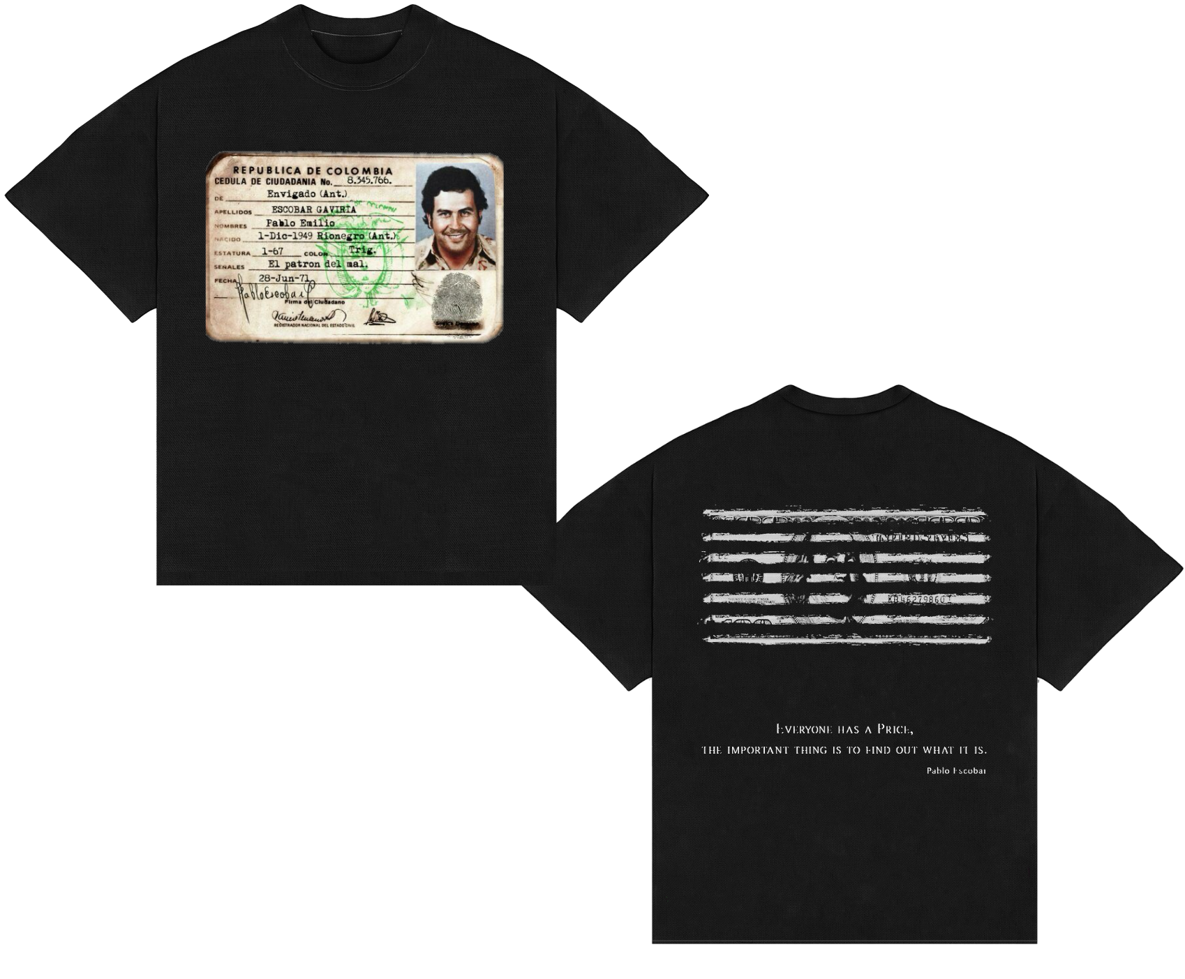 Camiseta Boxy Pablo Escobar