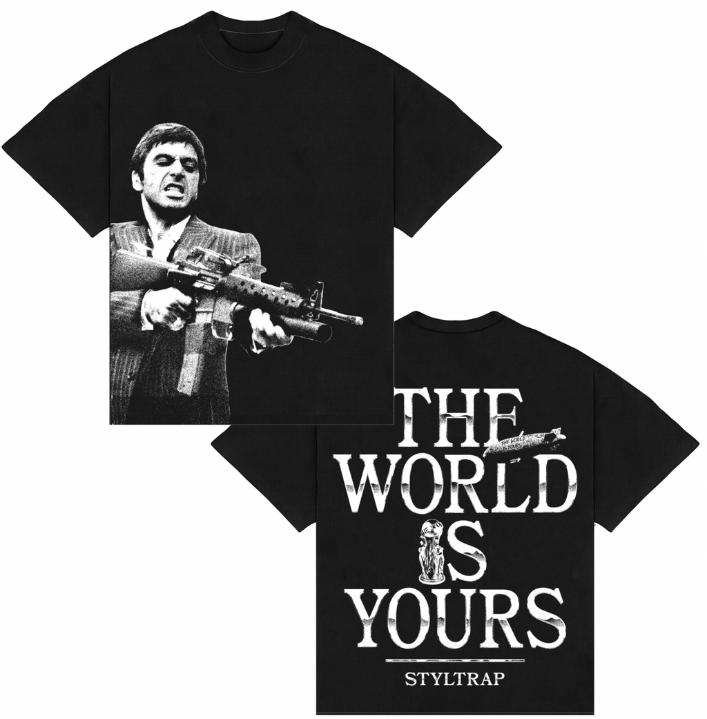"THE WORLD IS YOURS" BOXY T-shirt