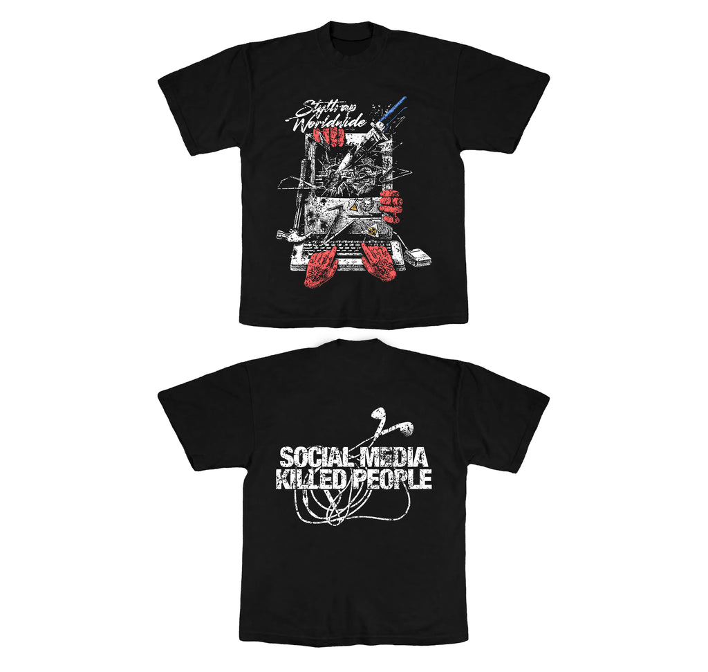 Camiseta Oversized - SOCIAL MEDIA KILLED PEOPLE