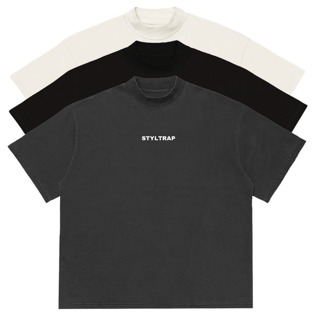 KIT WITH 3 OVERSIZED PLAIN SHIRTS