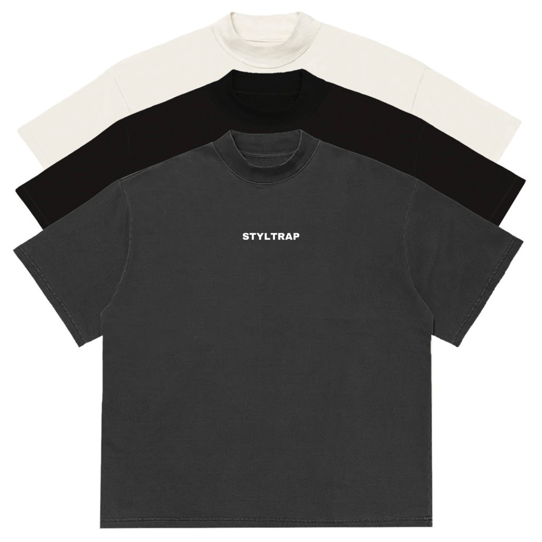 KIT COM 3 CAMISAS LISAS OVERSIZED