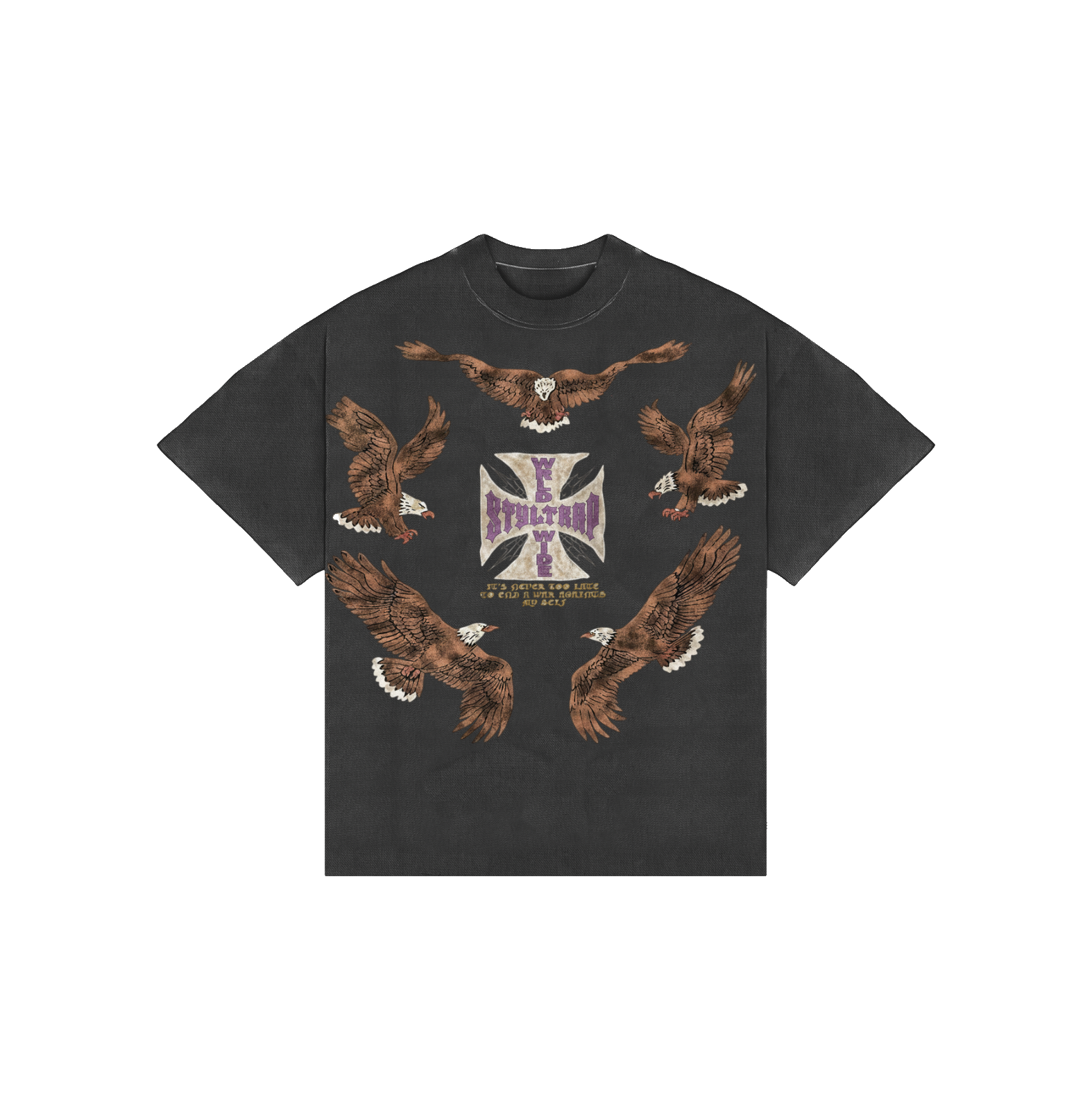 Camiseta IT’S NEVER TOO LATE TO END A WAR AGAINST MY SELF “BOXY”