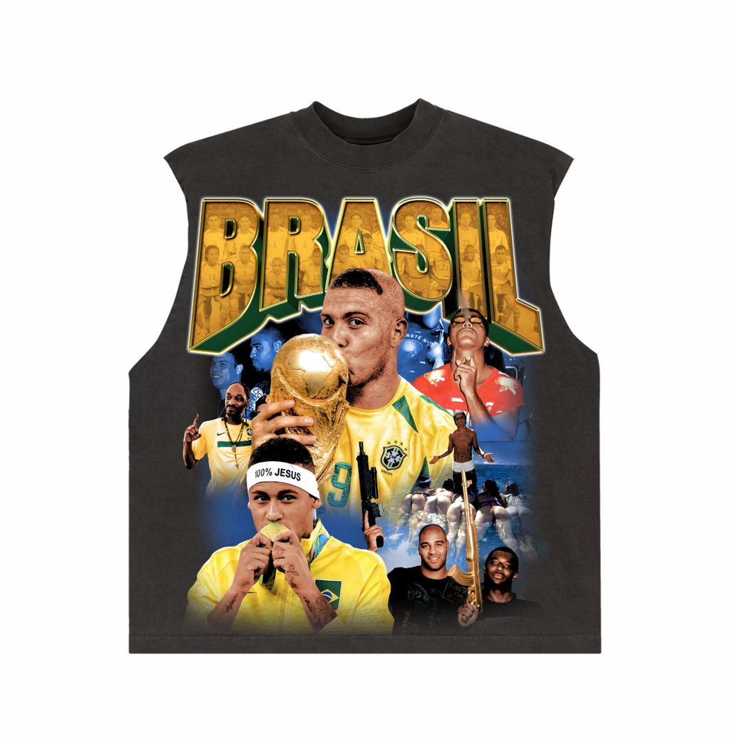 Camiseta BRASIL “REGATA MACHÃO BOXY”