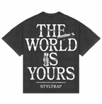 "THE WORLD IS YOURS" BOXY T-shirt
