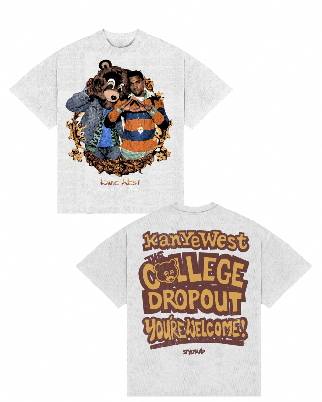 Camiseta BOXY Kanye west “college”