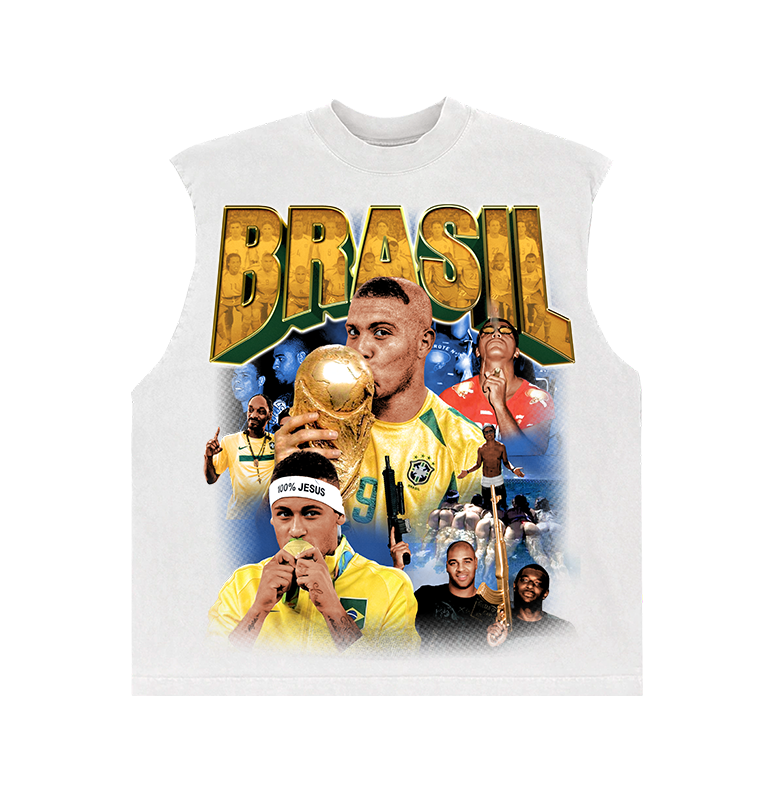 Camiseta BRASIL “REGATA MACHÃO BOXY”