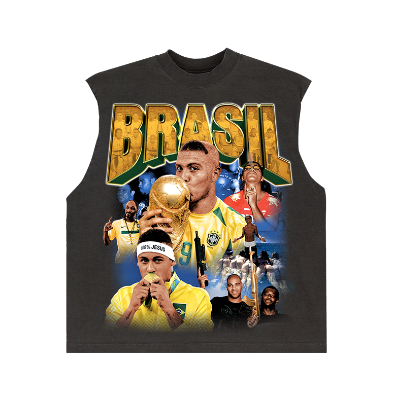 Camiseta BRASIL “REGATA MACHÃO BOXY”