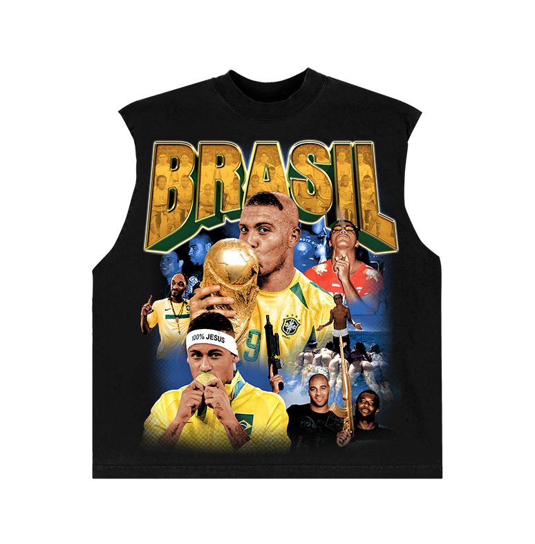 Camiseta BRASIL “REGATA MACHÃO BOXY”