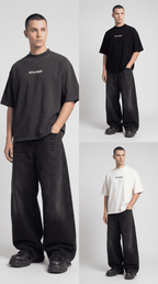 KIT COM 3 CAMISAS LISAS BOXY