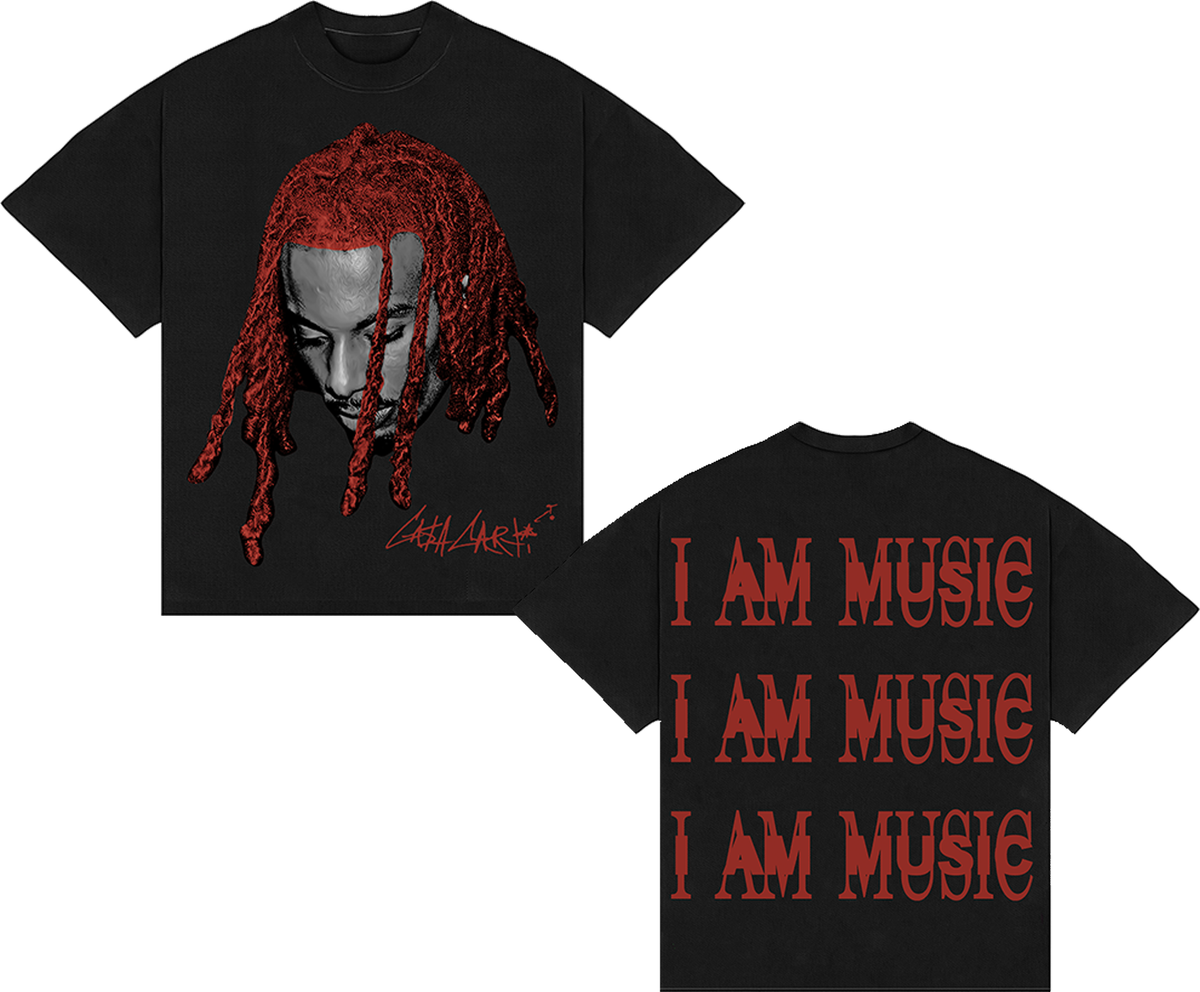 Camiseta Boxy Playboi Carti " I AM MUSIC "