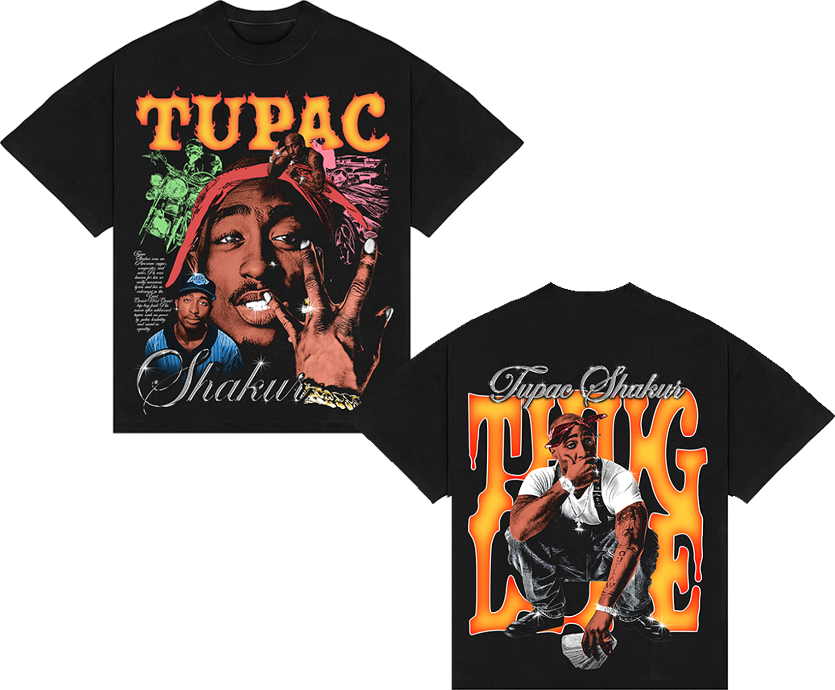 Camiseta Boxy Tupac Shakur